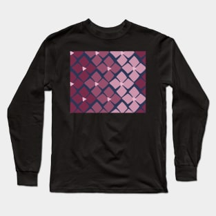 Shades of Mauve Floral Zig Zag Long Sleeve T-Shirt